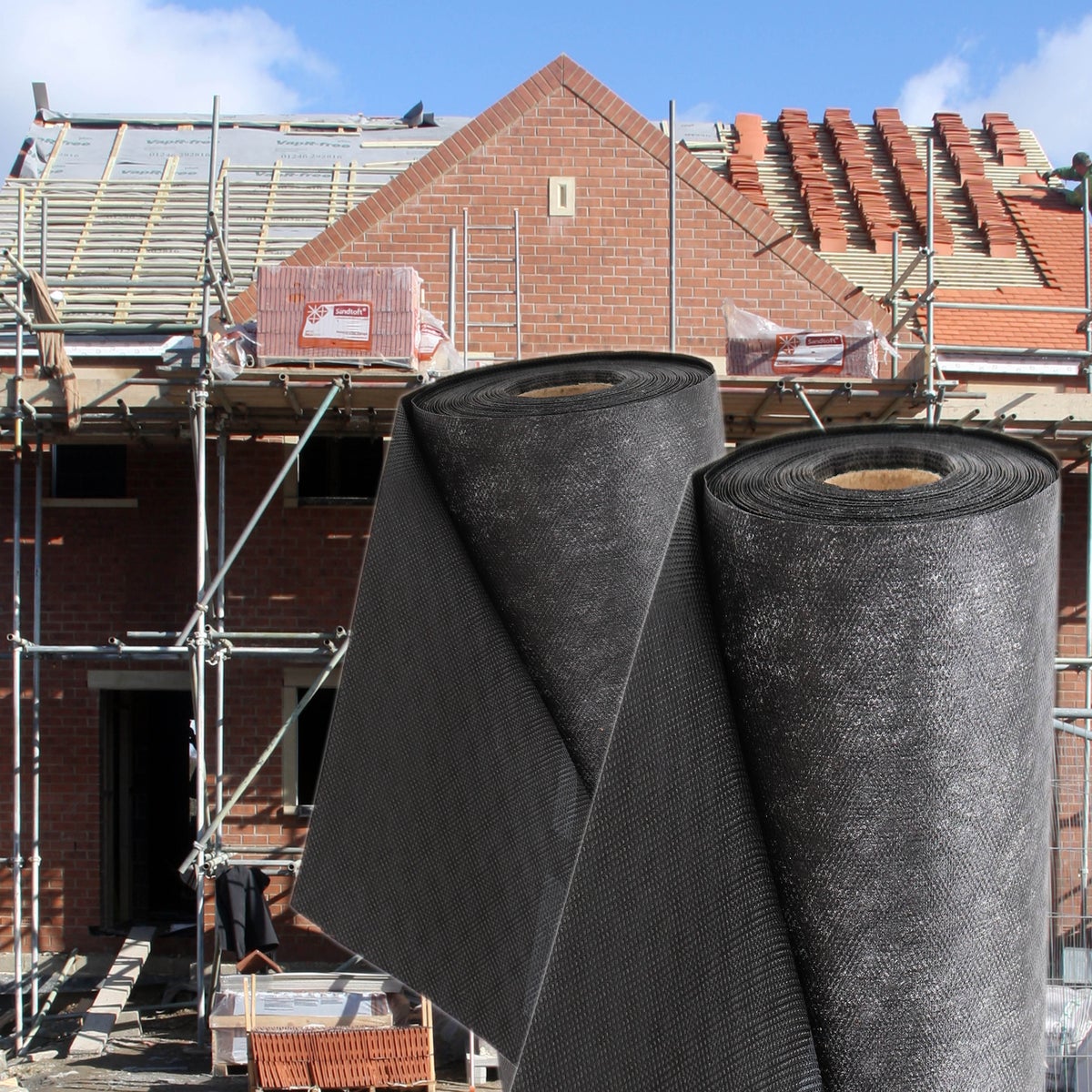 225m² onderlaag, bekledingsmembraan, dakbedekking, dakonderlaag, 130g, 1,5m breed
