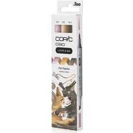 Marqueur ciao, set de 3 'Pet Palette'