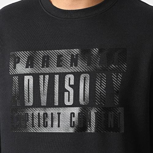 Sweat Crewneck Carbon Logo Noir