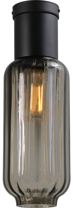 Plafondlamp | 5155-05-05 Lett Rib ⌀15  x H42 cm