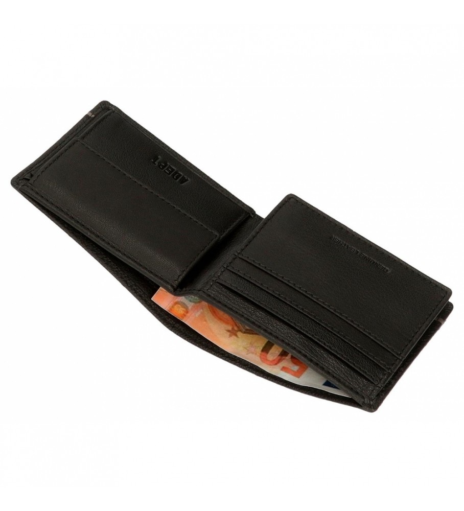 Bolsa Joumma Cartera Adept Kurt Preto - 11 x 8 x 1 cm