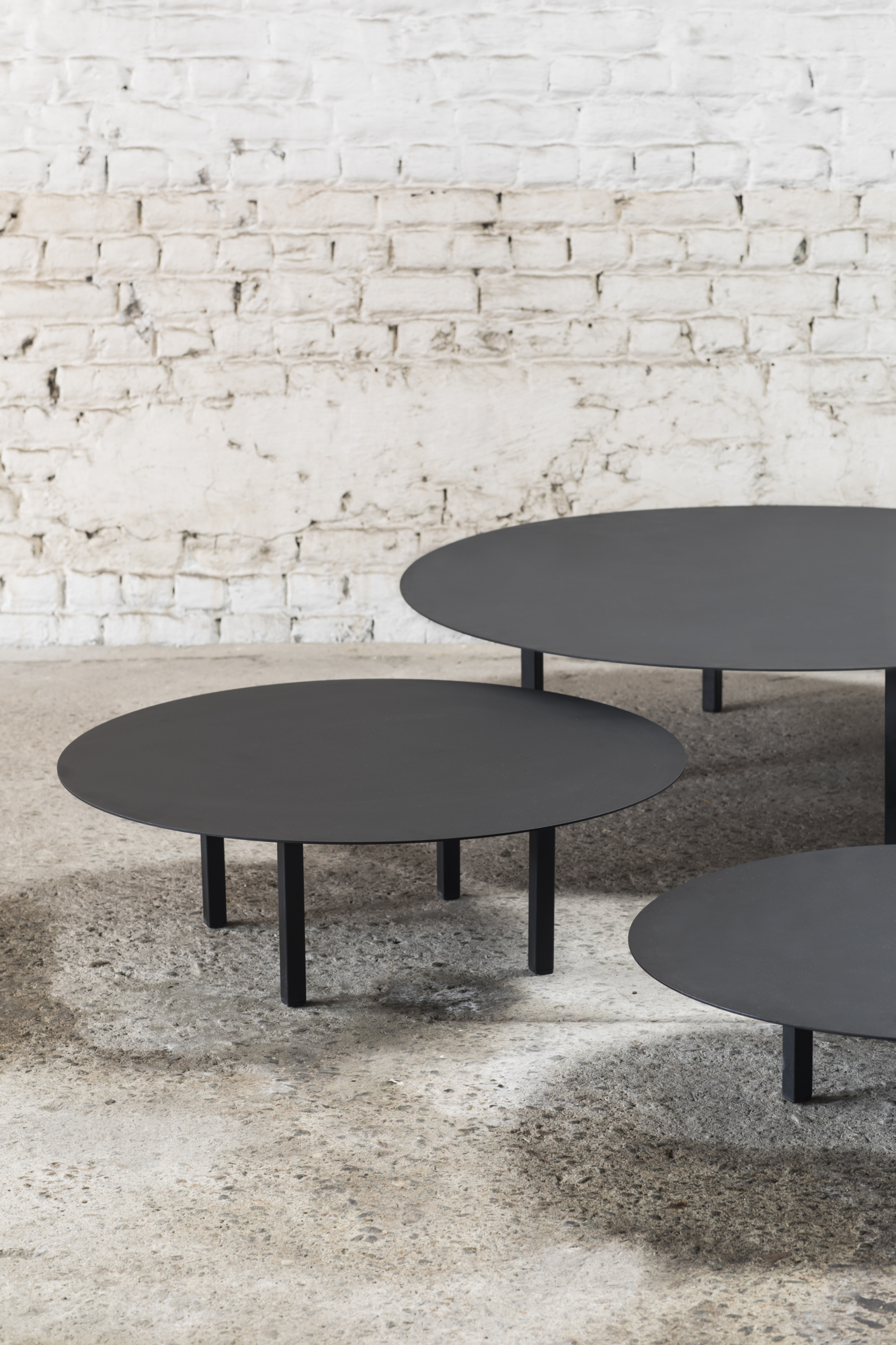 Salontafel Lowtable 01 Ø68 zwart
