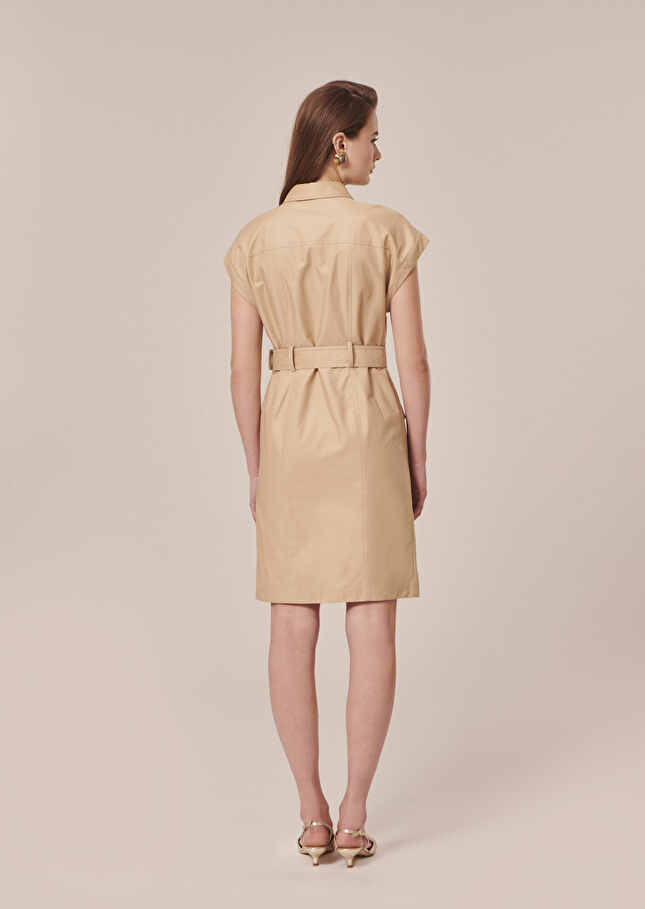 Robe Rajahbeige en coton