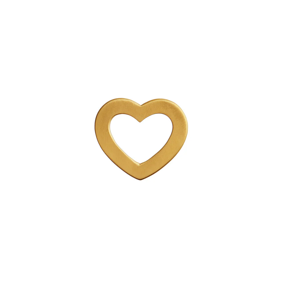STINE A Jewelry  Petit Open Love Heart vedhæng - forgyldt