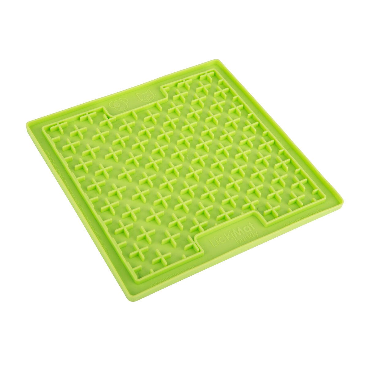 LickiMat Buddy - Schleckmatte aus Naturgummi für Hunde - grün - 28 cm