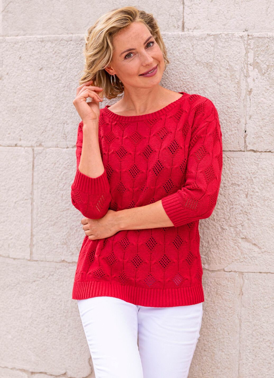 Pullover mit Rautendessin