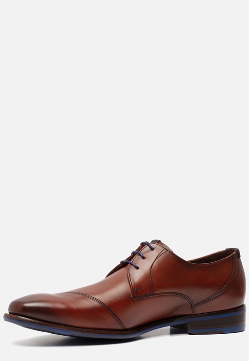 Floris van Bommel Veterschoenen cognac Leer 310305