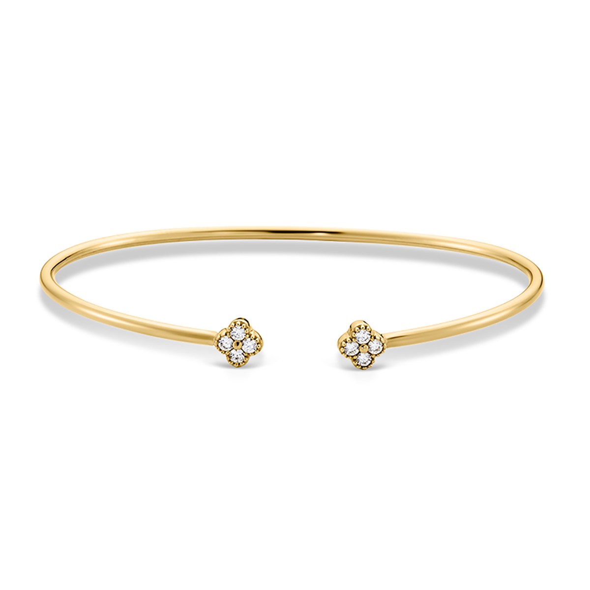 Bracelet jonc ouvert Agatha Beloved doré