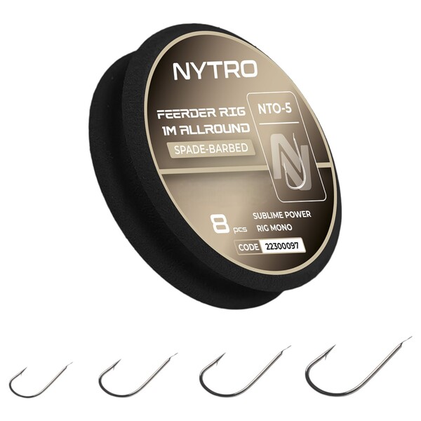 Bas de Ligne Poissons Blancs Nytro NTO5 Feeder Allround Ready Tied Rigs (8 Pièces)