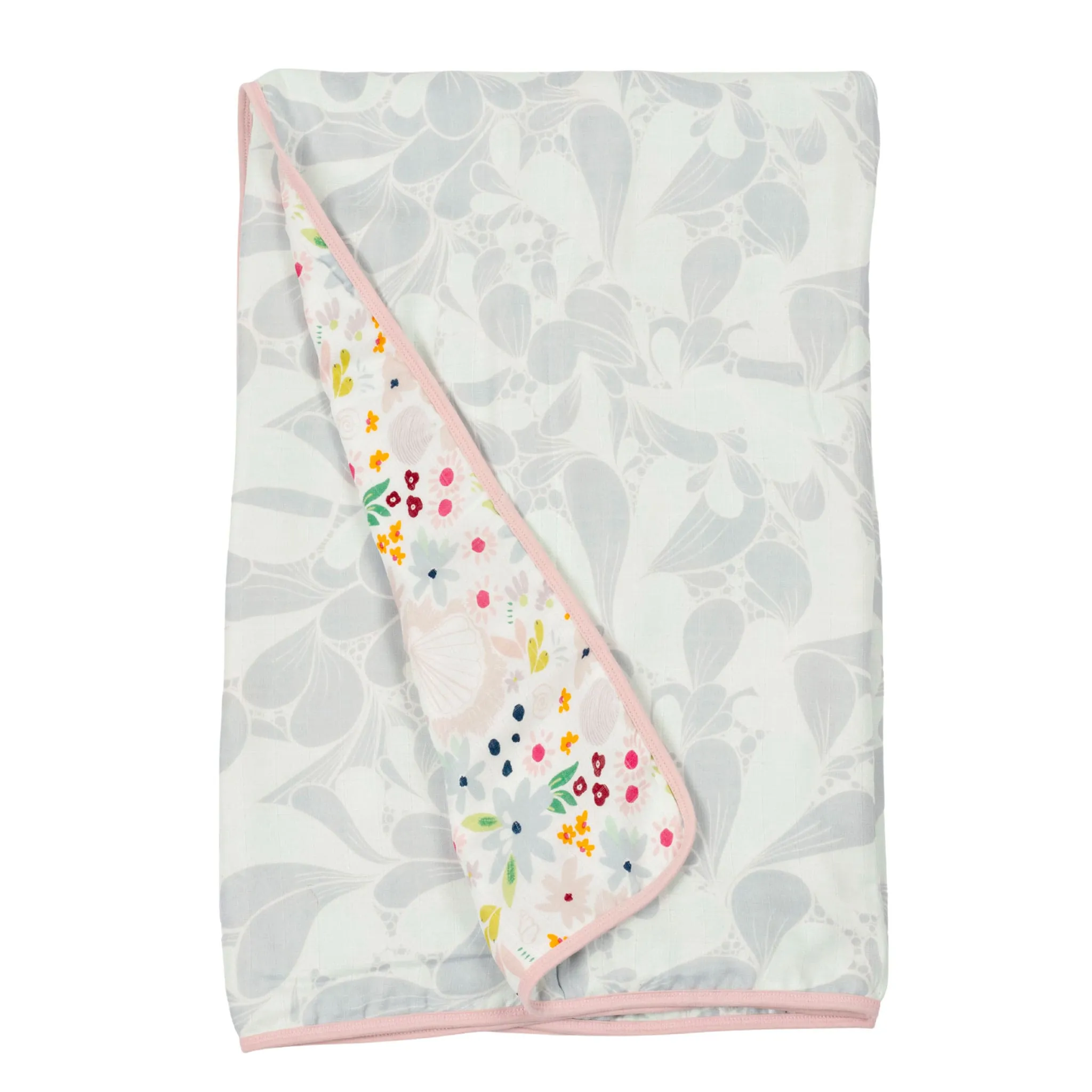 Loulou Lollipop Courtepointe Mousseline Deluxe - Coquillage Floral