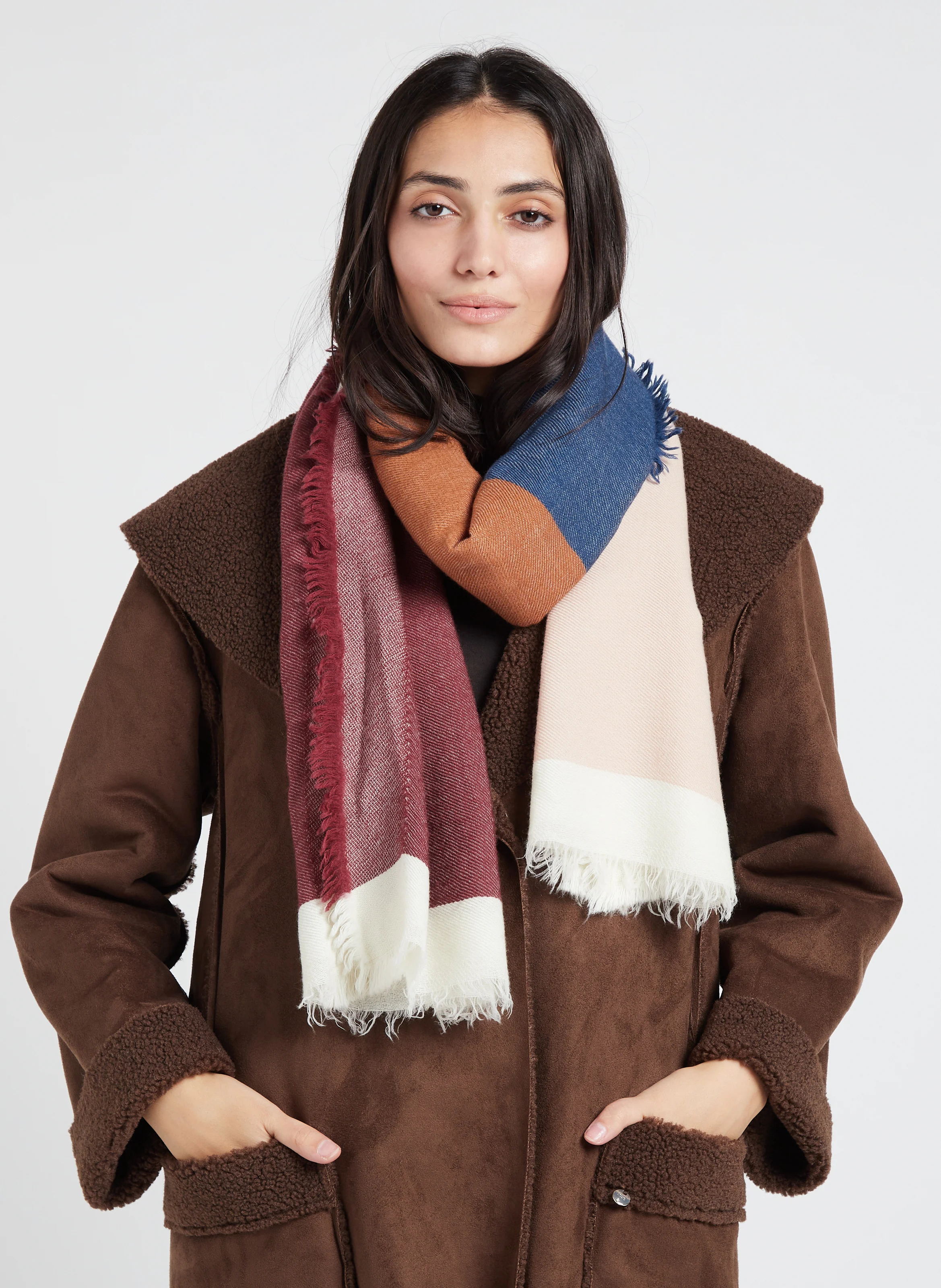 SUZON - Foulard en laine | Multicolore