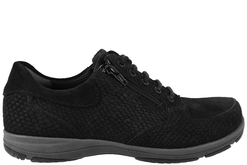NEW FEET SKO I SORT PRÆGET NUBUCK