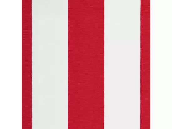 Tissu de remplacement pour auvent rayures rouges et blanches