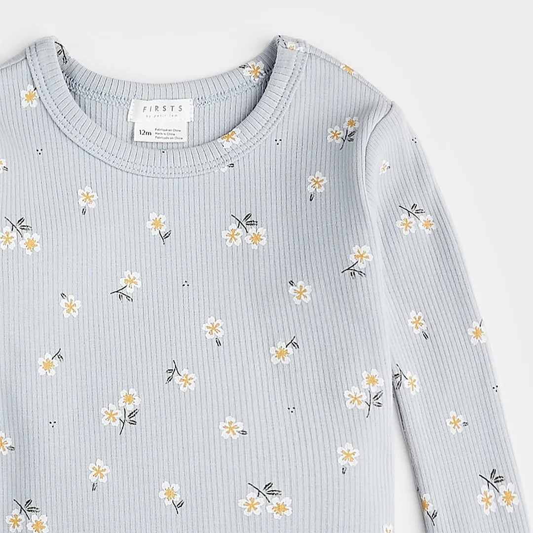 Firsts par Petit Lem Pyjama 2 Pièces Fleurs Citron 12-24mois