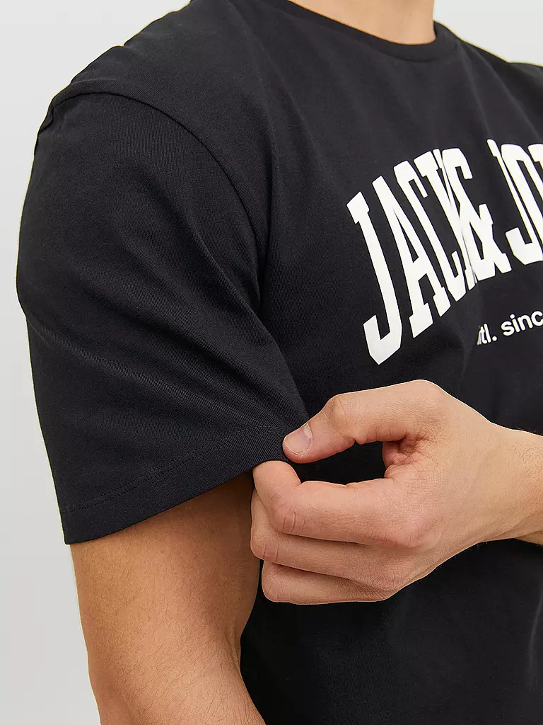 JACK & JONES T-Shirt  JJEJOSH schwarz