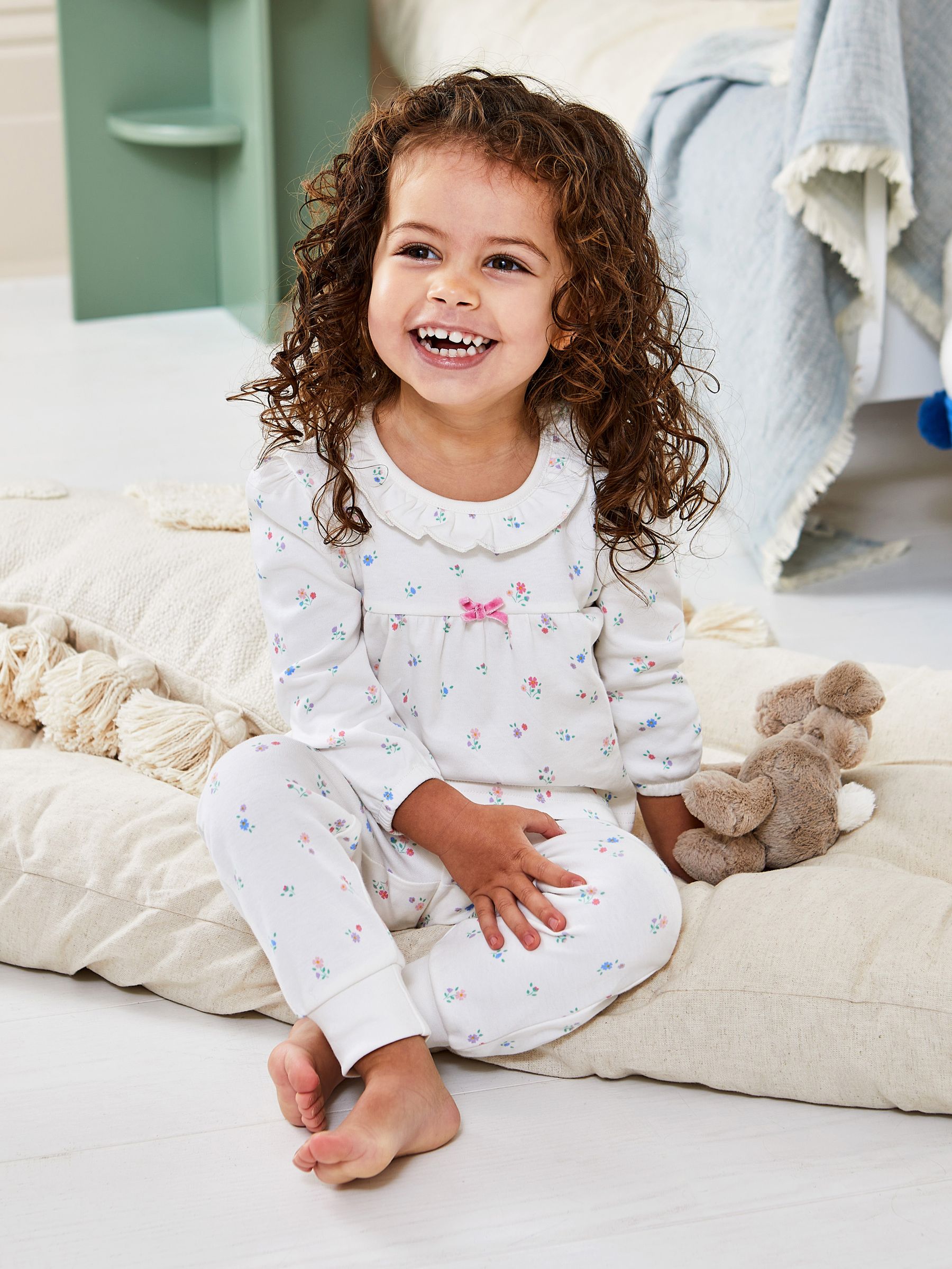 JoJo Maman Bébé - Mooie jersey pyjama met fijne print