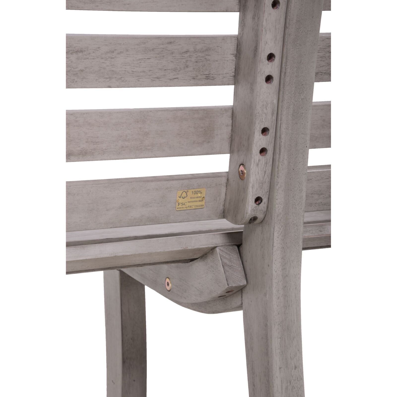 Bank MANDALAY - grey washed - Eukalyptus massiv