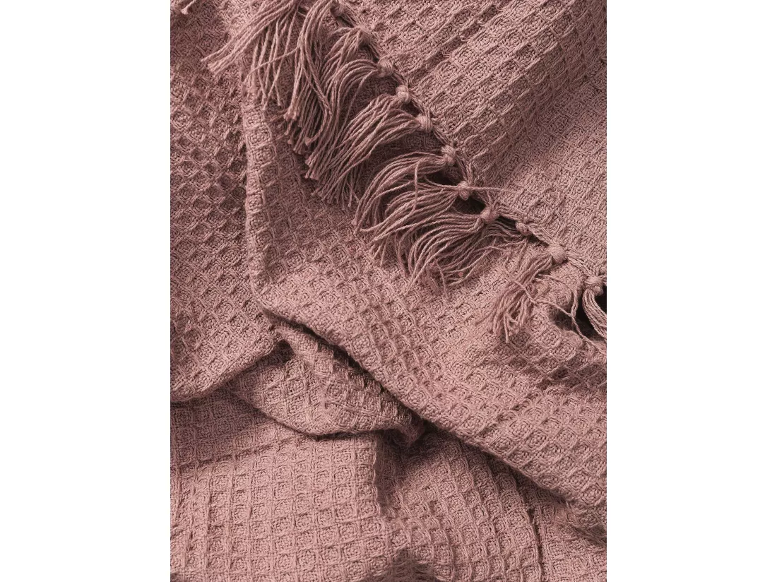 Plaid en coton Amalia Rose 125x150 cm