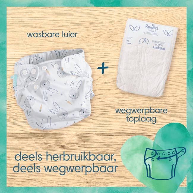 Pampers Harmonie Hybrid Wasbare Luiers 3KG-16KG 3 stuks