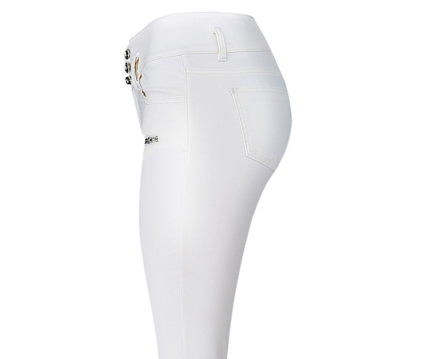 blossomgal - Hoge taille imitatieleren legging