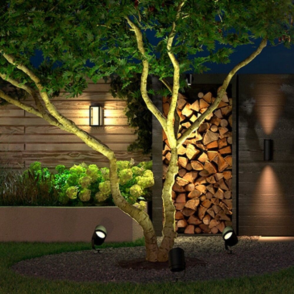 HAGESPOTLIGHT PHILIPS HUE LILY XL WACA UTENDØRS SVART