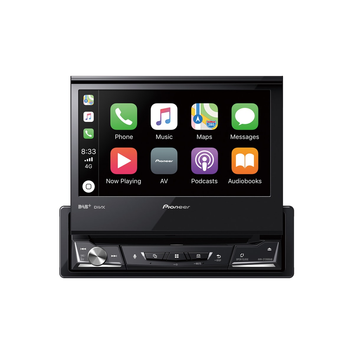 Pioneer AVH-Z7200DAB - Apple CarPlay, Bluetooth og USB