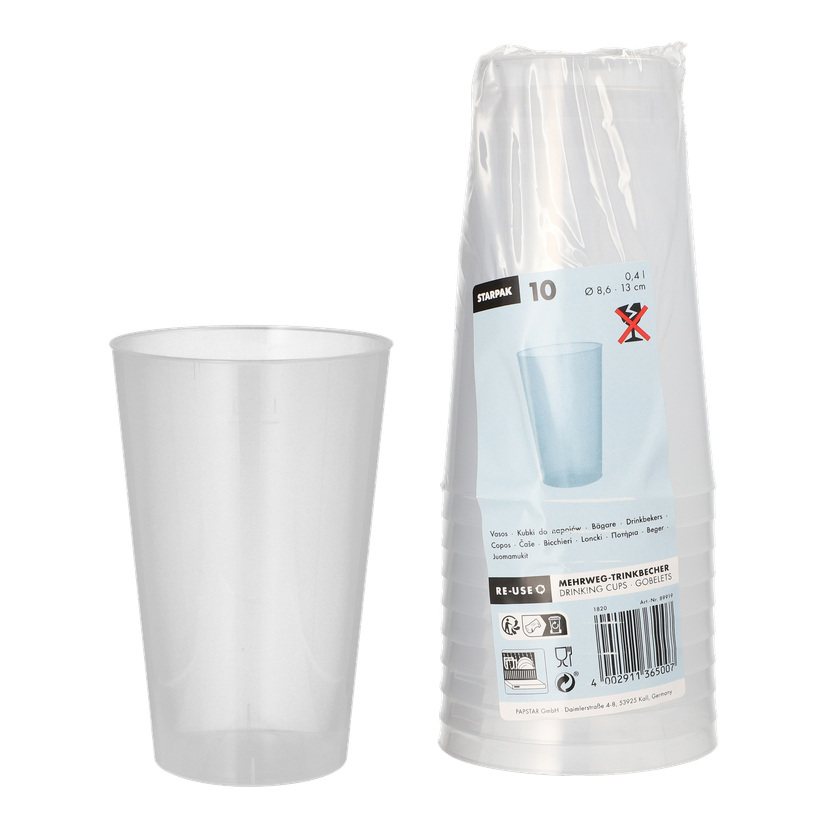 Plastglass 10-pk 40 cl