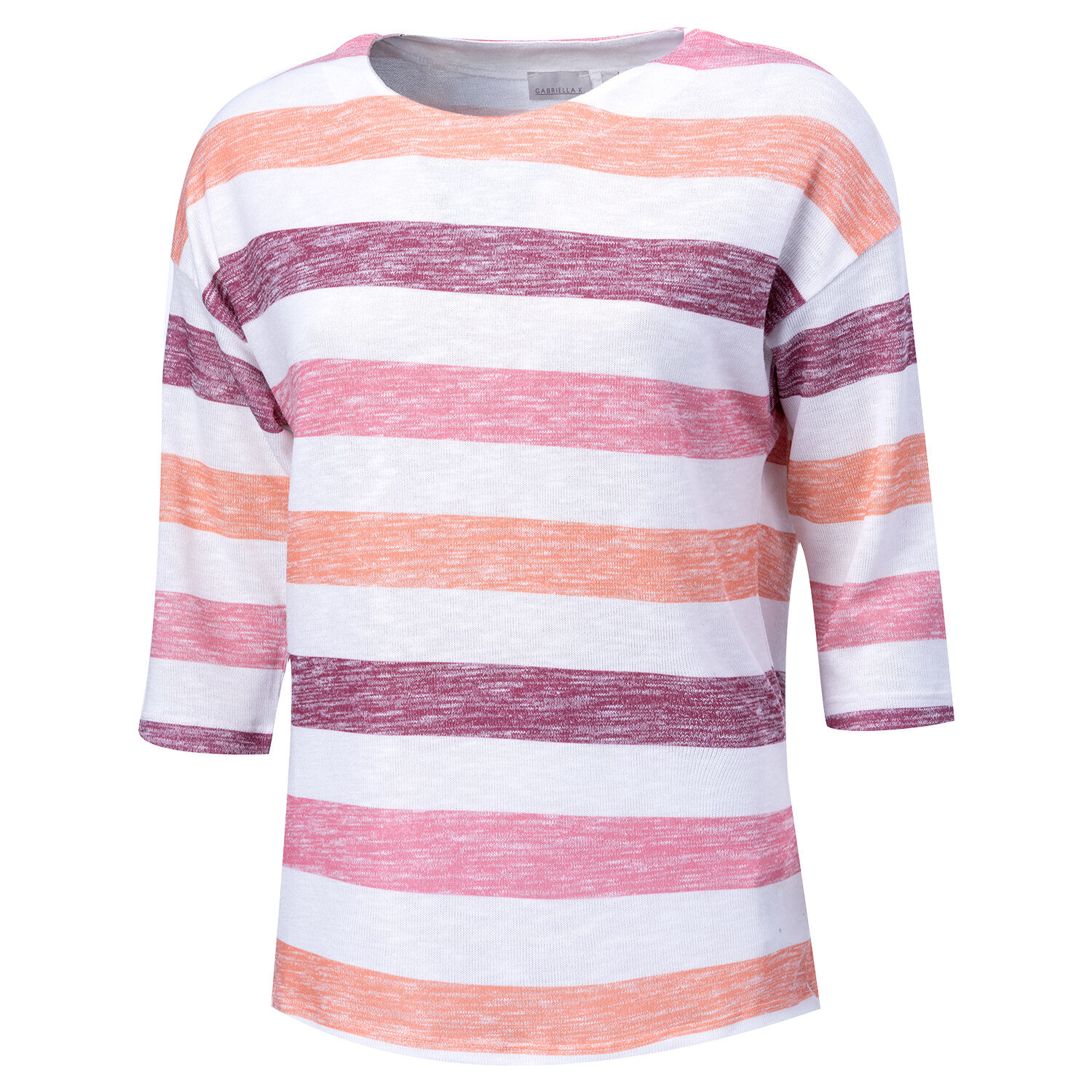 Gestreiftes Damen Shirt mit 3/4 Ärmeln
