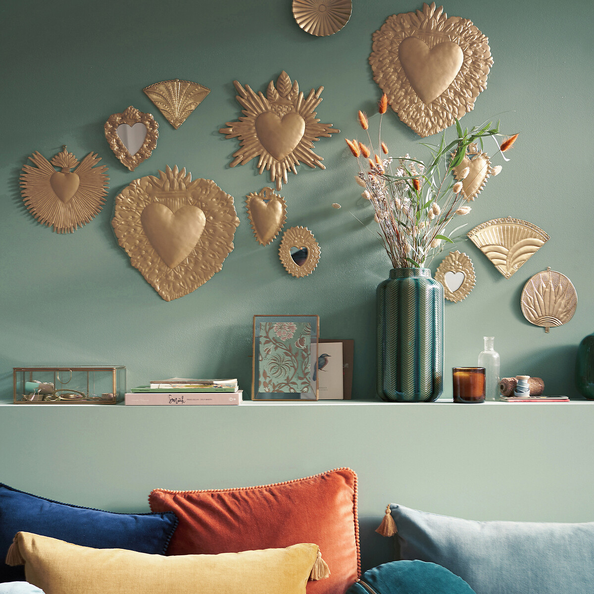 LA REDOUTE INTERIEURS<br>Decoração de parede ex-voto em latão, Strakaza