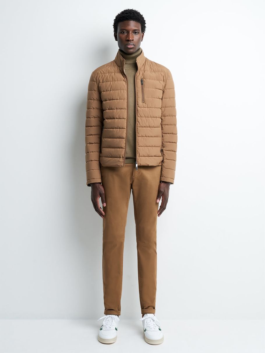 Blouson matelassé col montant