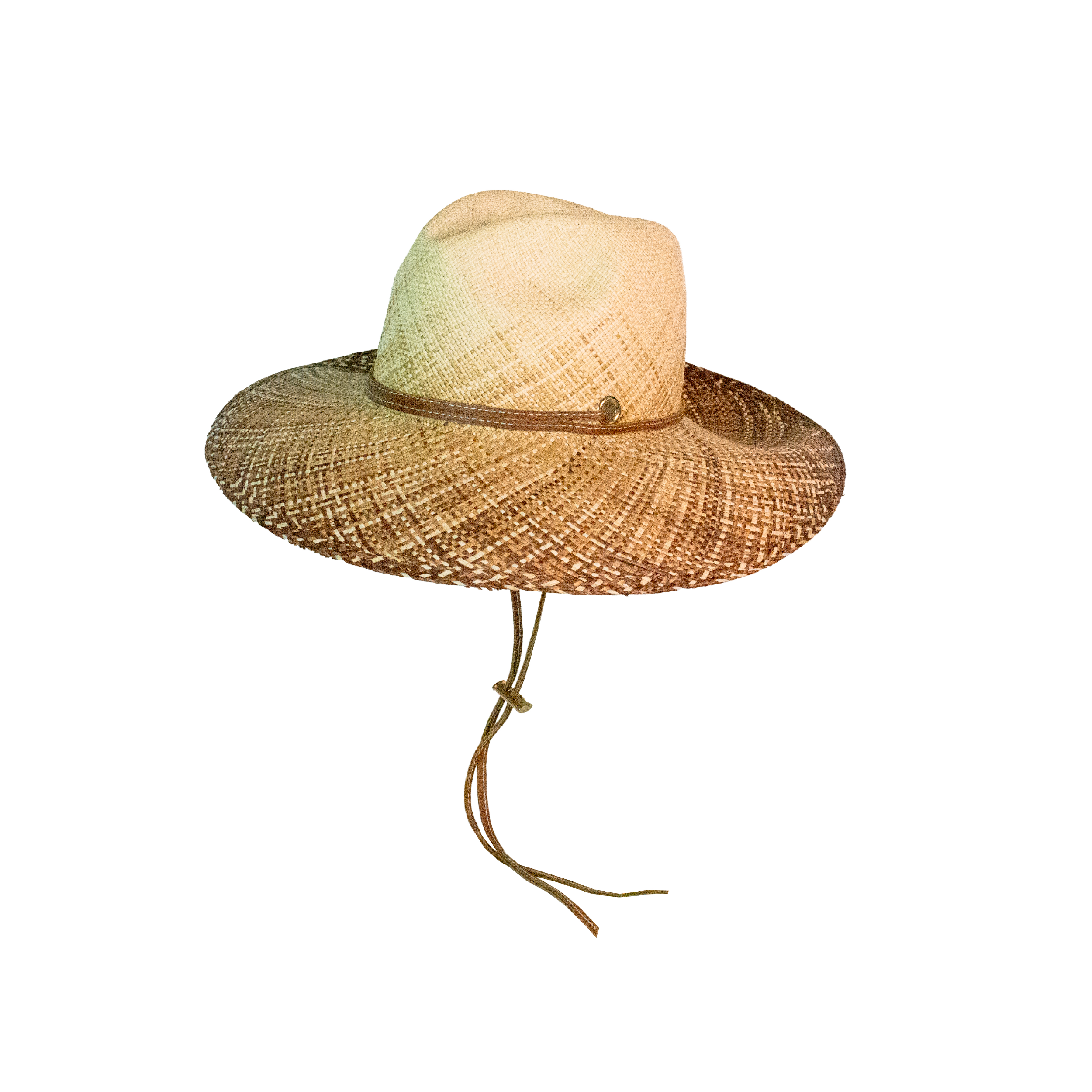Chapeau Panama ombré à long bord