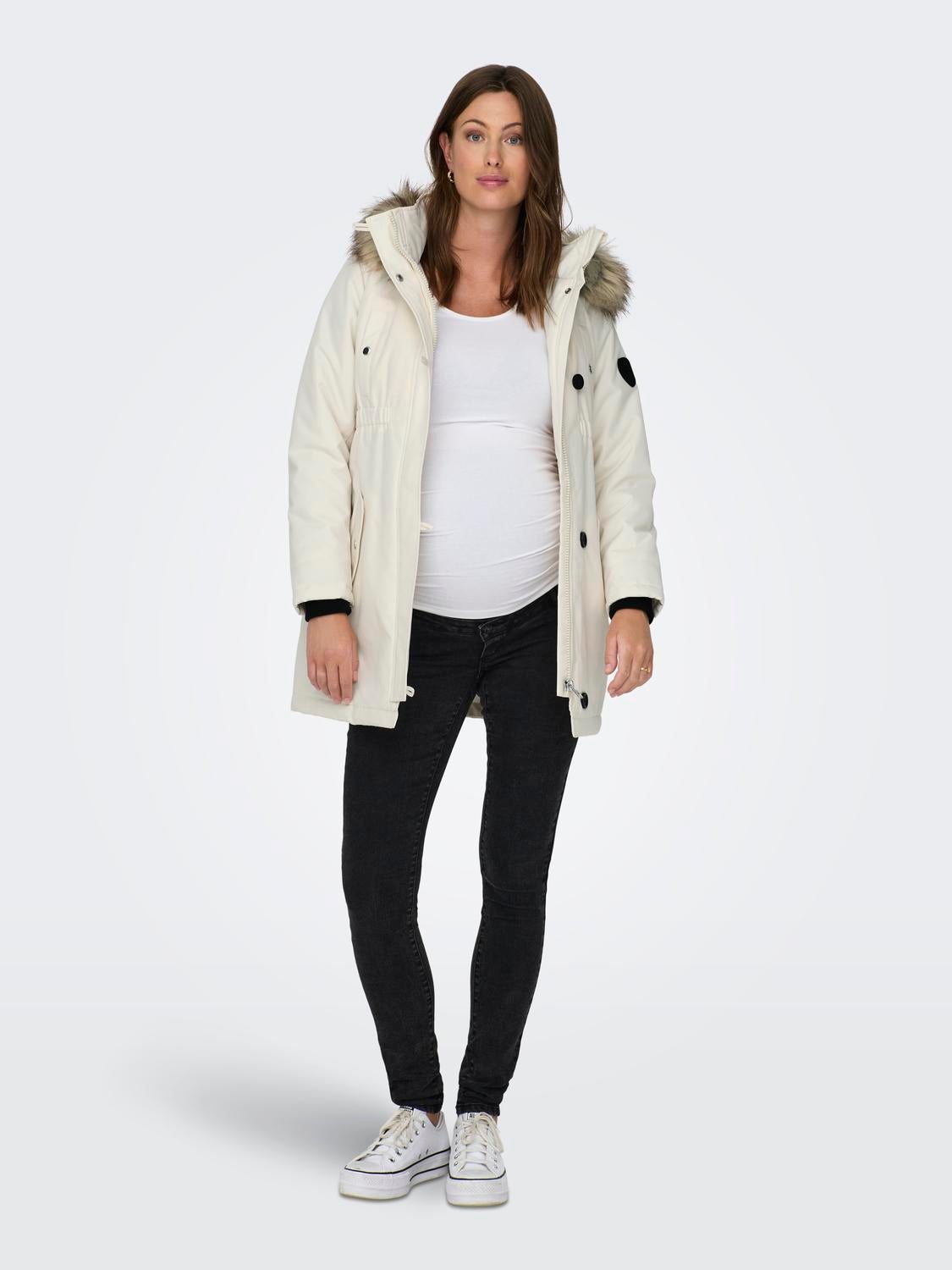 OLMIRIS Langer Parka Eggnog
