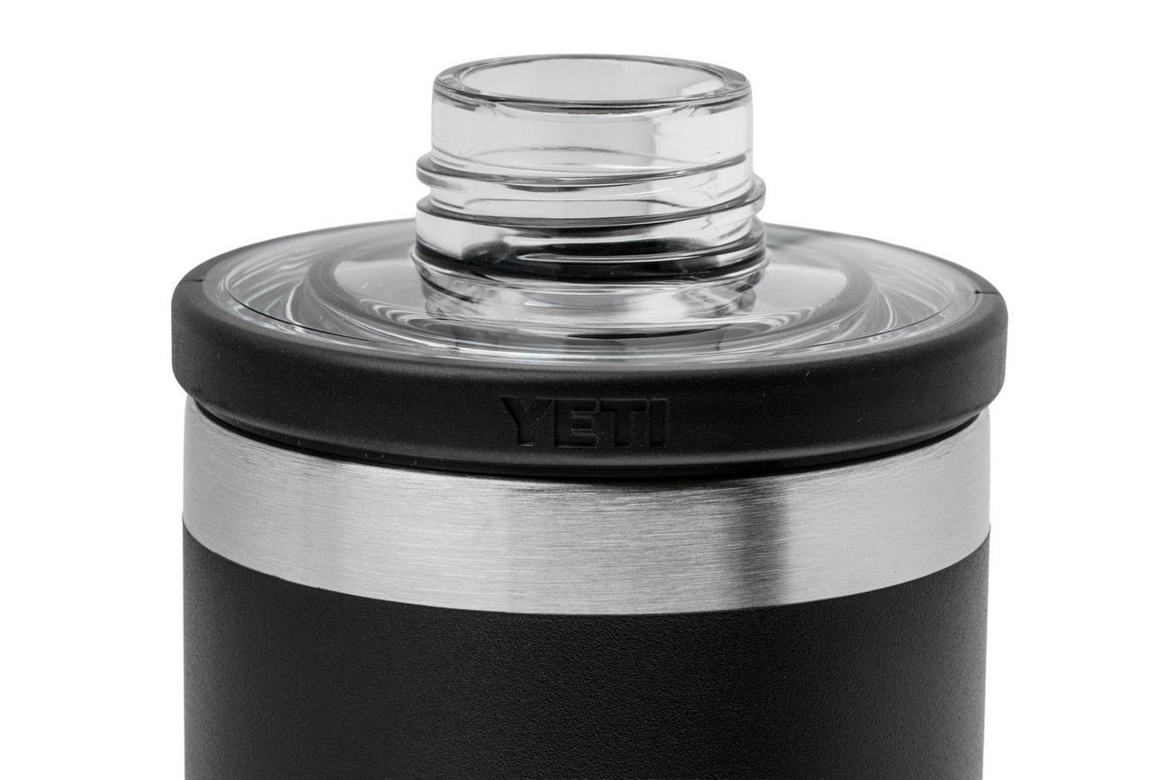 Yeti Rambler Bottle 18oz Chug Cap, Black, thermosfles met drinkdop, 532 ml