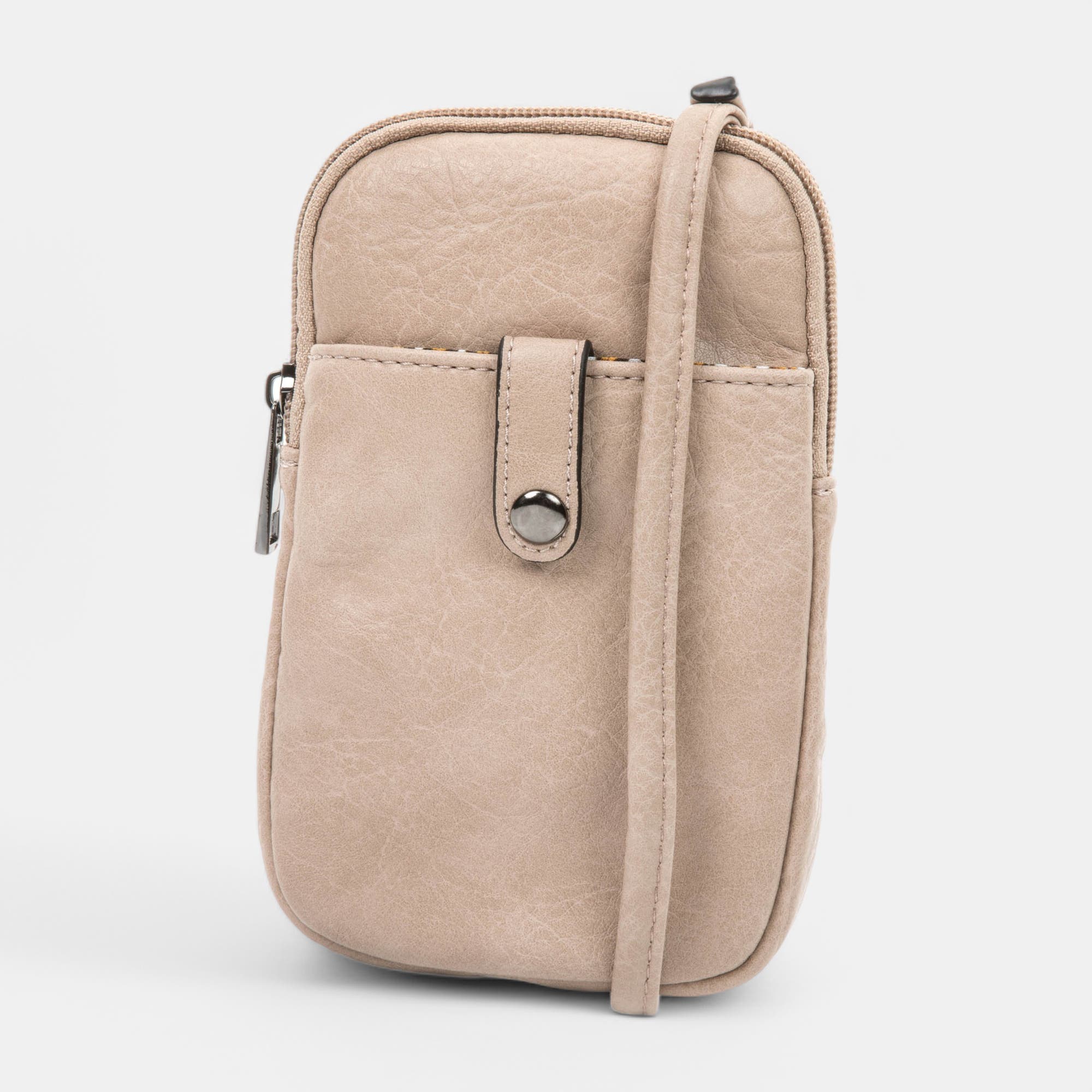 Pochette pour téléphone beige
