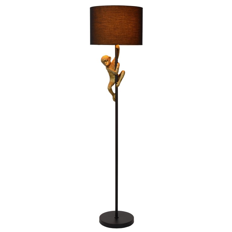 Lucide Chimp vloerlamp zwart