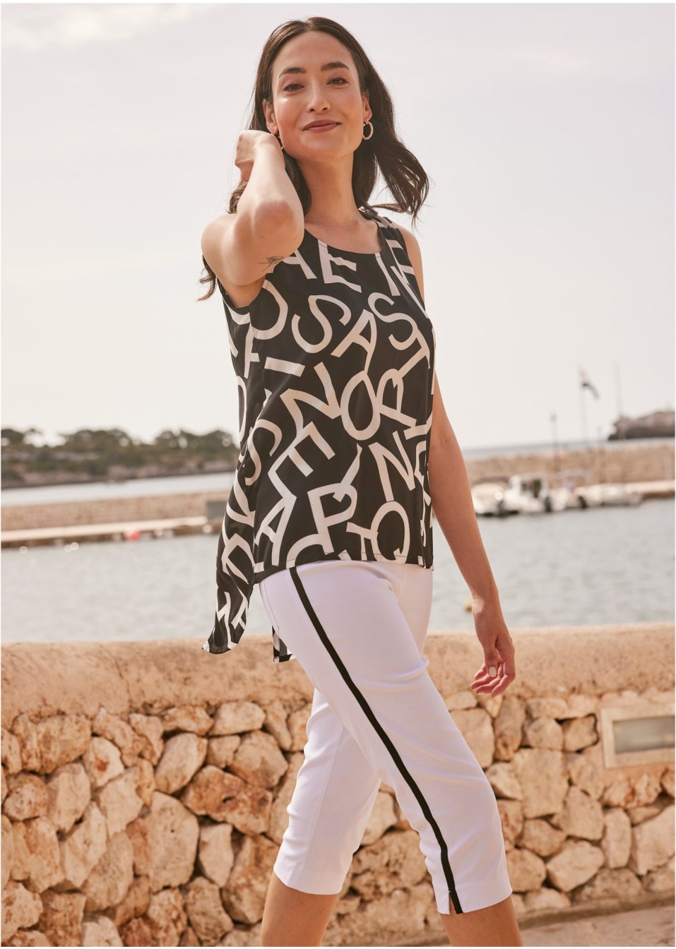 Top-blouse en viscose