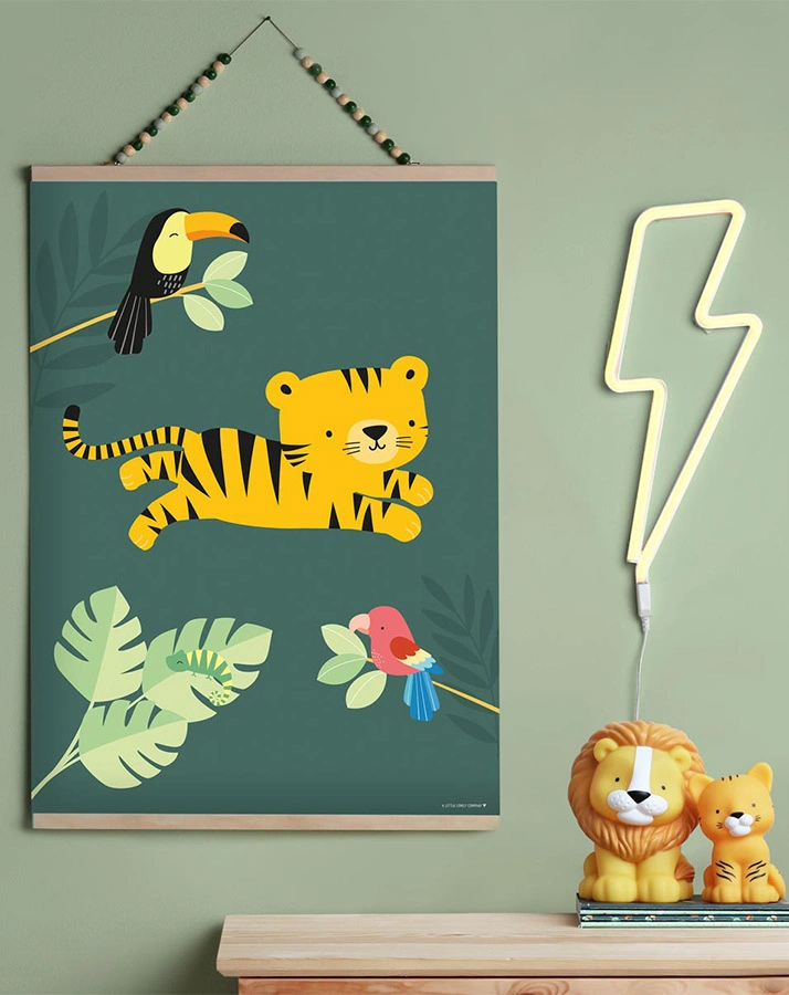 LED-Nachtlicht LITTLE LIGHT – TIGER in orange