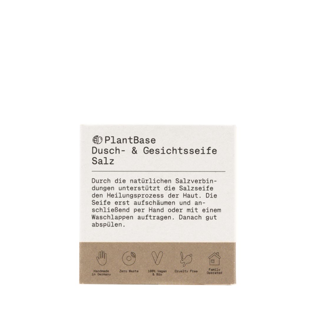 PlantBase Dusch- & Gesichtsseife Salz
