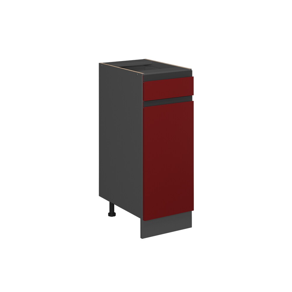 Vicco Schubunterschrank Küchenschrank Küchenmöbel R-Line J-Shape Anthrazit Rot 30 cm modern
