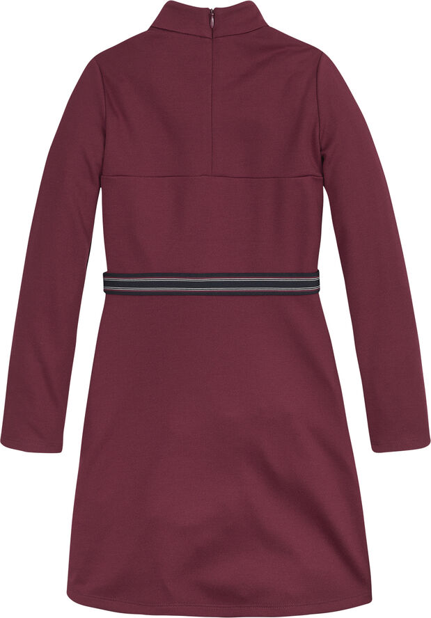 Tommy Hilfiger MONOGRAM SKATER DRESS L/S Rouge
