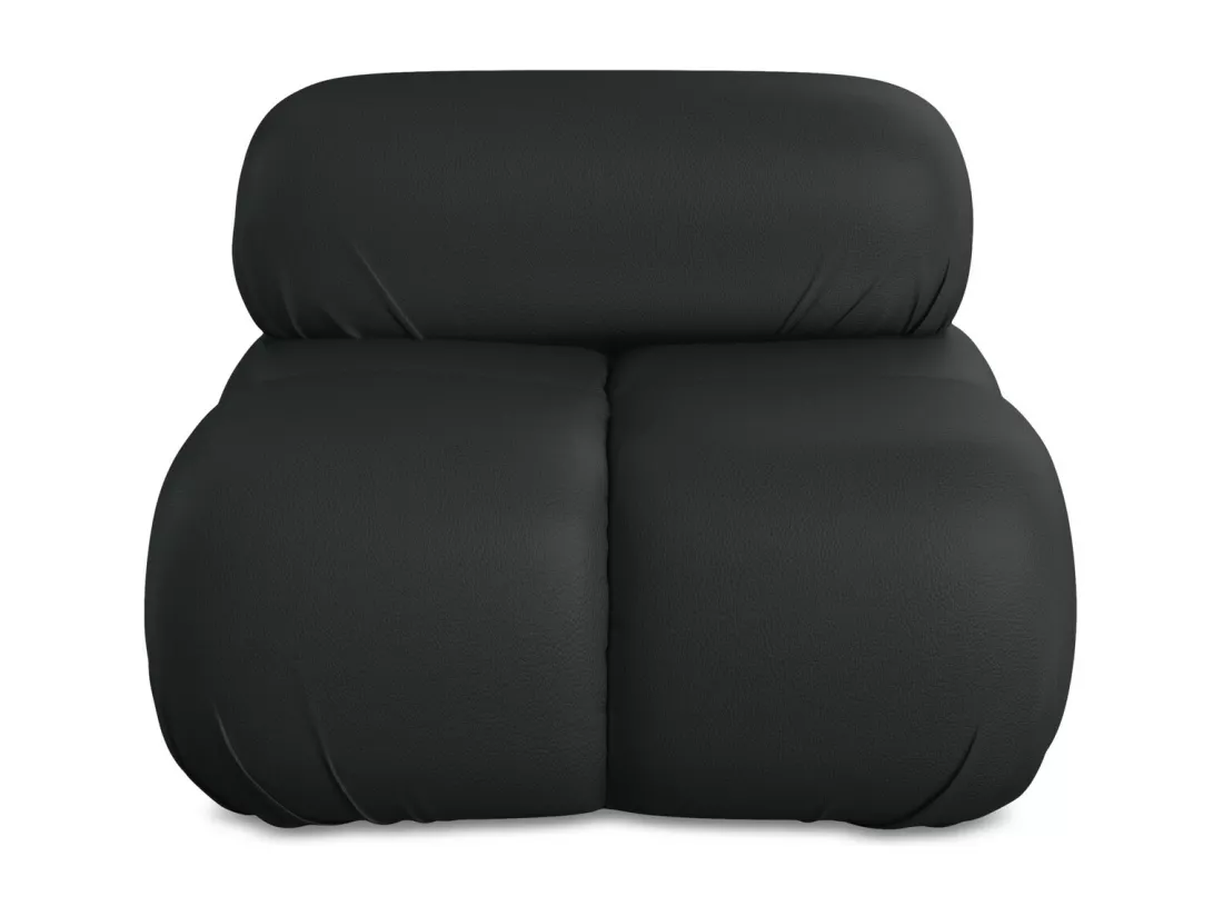 Fauteuil en Cuir artificiel - noir - LOKUA