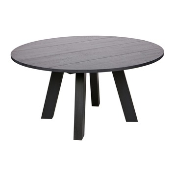WOOOD tafel Rhonda XL blacknight Ø150x75 cm