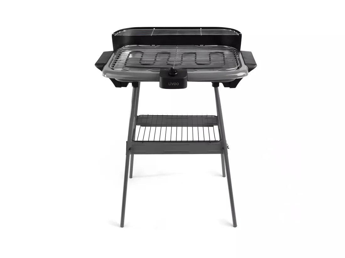 Livoo Barbecue électrique sur pieds 2000w gris - dom297g