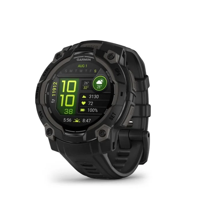 Garmin Unisex Ure Instinct 3 - 45 mm AMOLED Sort