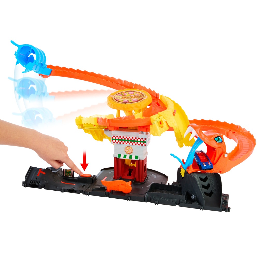 Hot Wheels City Cobra Slam Pizza Attack Set