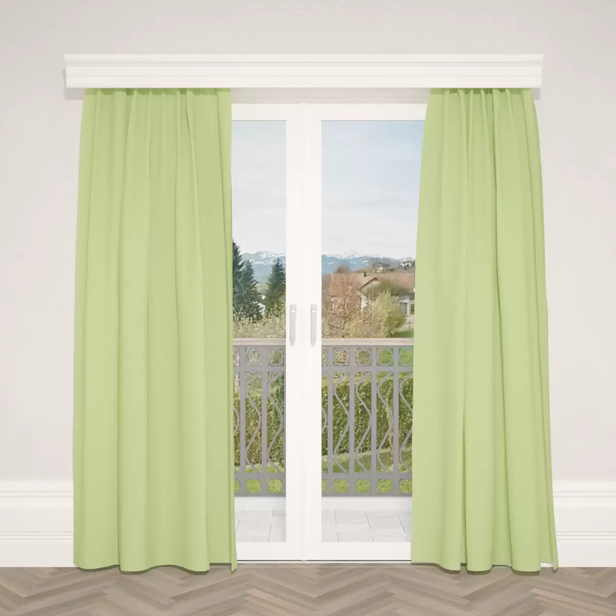 Verdunkelungsvorhang Satin Blau
