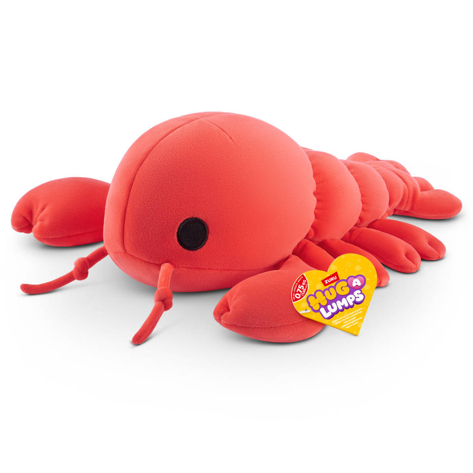 Hug-A-Lumps knuffel kreeft Lenny - 35 cm
