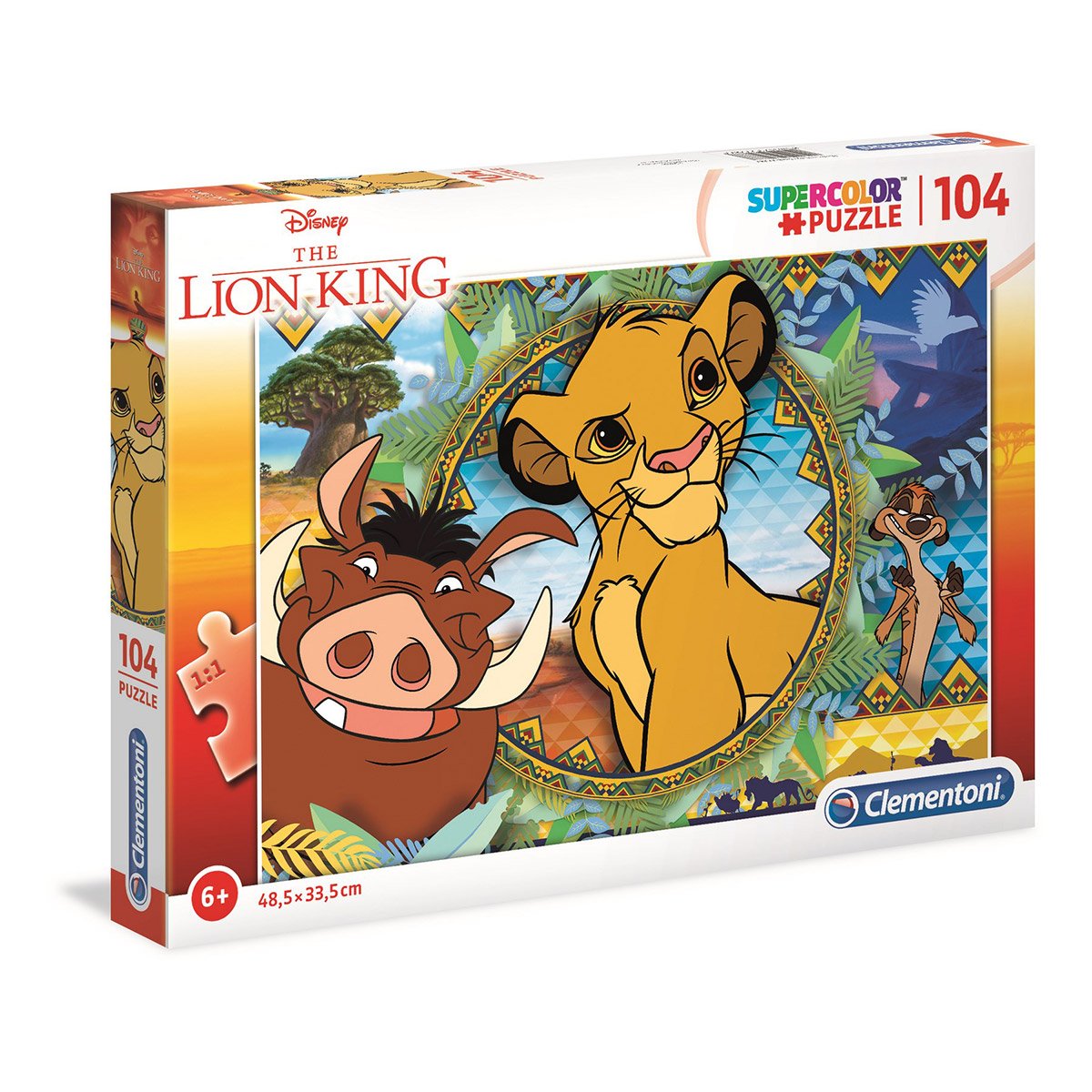 Puzzle Supercolor 104 pièces Le Roi Lion