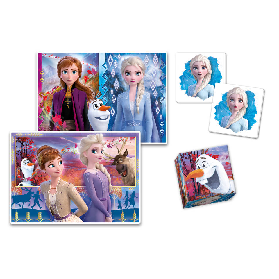 Clementoni Edukit Disney Frozen 4-in-1 puzzel- + spellenset