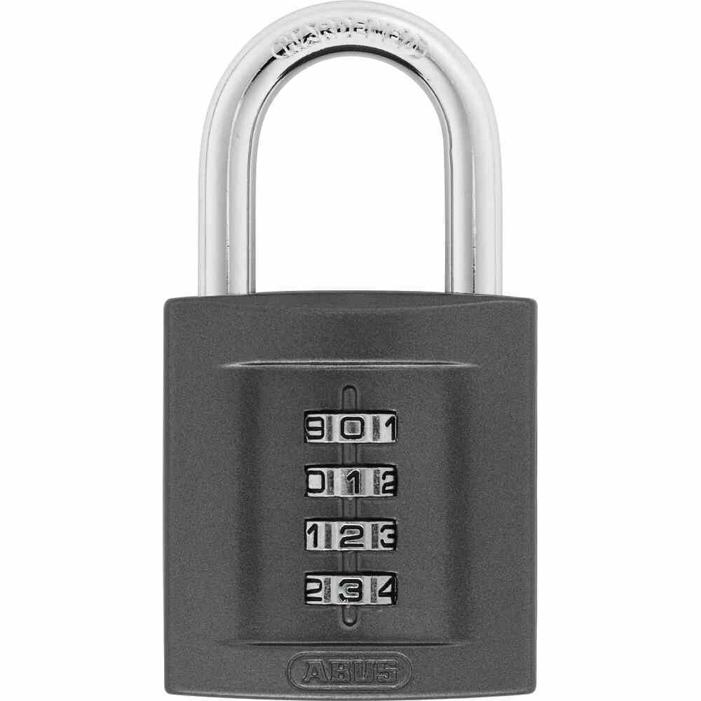 ABUS Kombinations-Hangschloss - schwarz - Stahl - 158/50